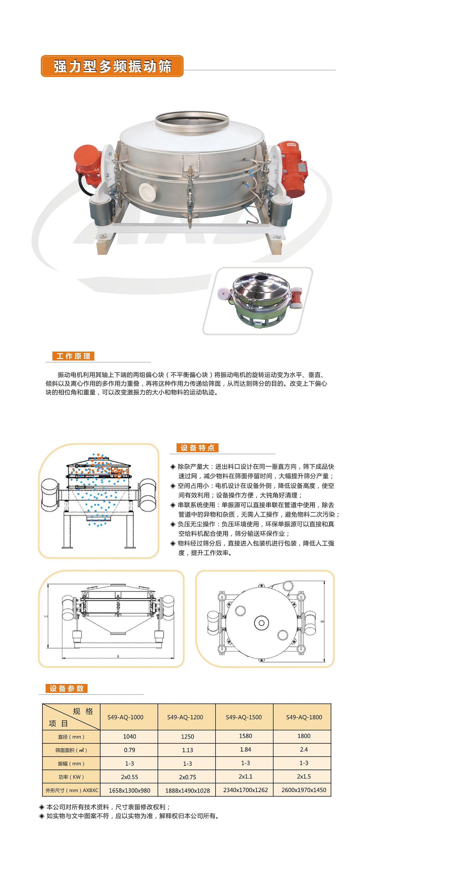 强力型多频振动筛